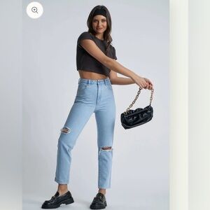 ABRAND 94 High Slim 'Daisy Blue' NWT size 25